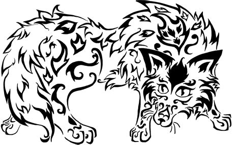 Free Black And White Wolf Drawing, Download Free Black And White Wolf Drawing png images, Free ...