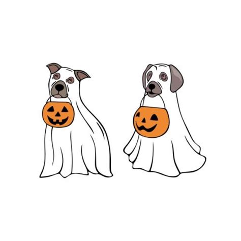 Halloween Ghost Dog SVG Clipart Design - Apex