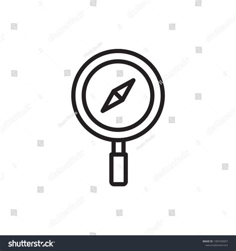 Discover Icon Vector Line Style Design Stock Vector (Royalty Free) 1387439057 | Shutterstock