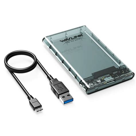 WAVLINK USB 3.0 home or office Hard Drive Disk HDD External Enclosure Case with USB 3.0 Cable 2. ...