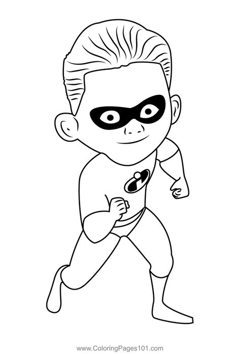 printable coloring pages dash parr the incredibles ready for download