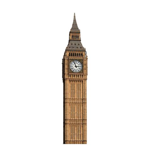 Advanced Graphics Big Ben Clock Tower Life Size Cardboard Cutout Standup LIFESIZE CUTOUT ...