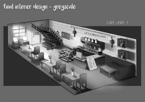 ArtStation - Cafe Interior Design