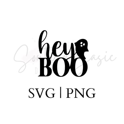 Halloween SVG, Hey Boo SVG PNG, Circut Cut File, - Etsy