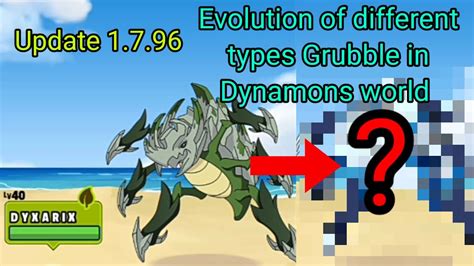 Different types evolution of grubble in dynamons world || - YouTube