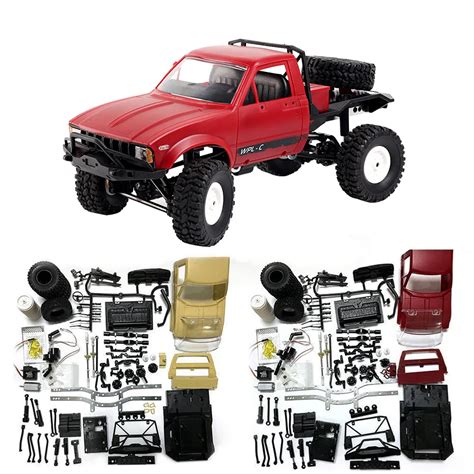 WPL Radio Controlled Cars Off Road RC Car Parts 1:16 RC Crawler Military Truck Body Assemble Kit ...