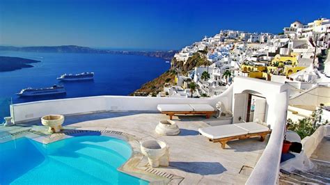 Santorini Greece Wallpapers - Top Free Santorini Greece Backgrounds - WallpaperAccess