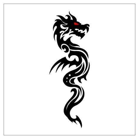 TATTOOS: Dragon Tattoo Stencils # 3