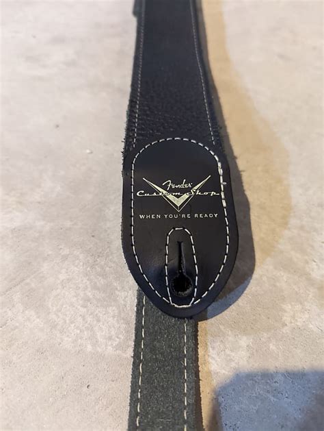 Fender Custom Shop Guitar Strap - Black | Reverb