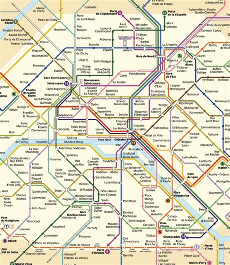 Subway Map Of Paris - Wilow Kaitlynn