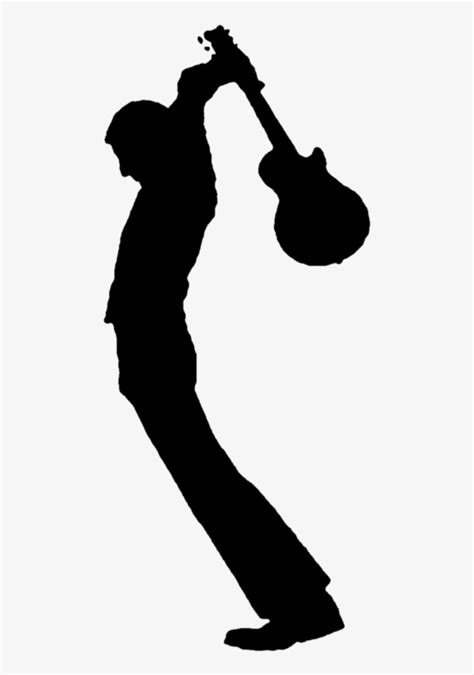 Download This Guitar Has 5 Seconds - Pete Townshend Guitar Smash Silhouette | Transparent PNG ...