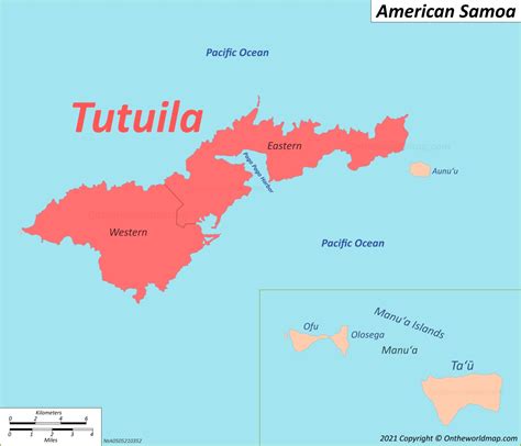 Tutuila Map | American Samoa | Detailed Maps of Tutuila Island