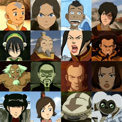 Avatar Last Airbender Characters I m combining my two favorite things