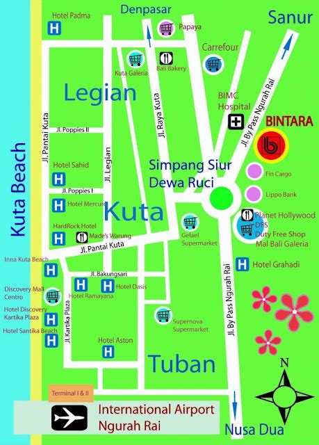 Bali Island Hotels Map Information | Bali Weather Forecast and Bali Map Info