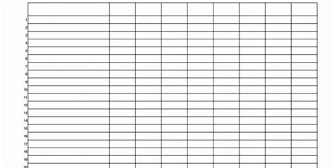 Blank Spreadsheet Template Printable | Shooters Journal | Free spreadsheets, Spreadsheet ...