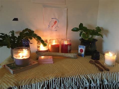 My new altar! I’m new to Wicca so I wasn’t sure about everything : r/Wicca