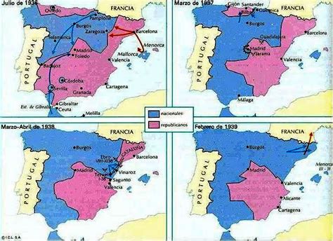 Map of spanish civil war - twinmoz