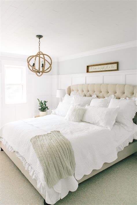 beige headboard bedroom ideas - Charolette Libby