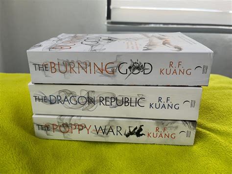 The poppy war trilogy RF Kuang (poppy war, dragon republic, burning god), Hobbies & Toys, Books ...