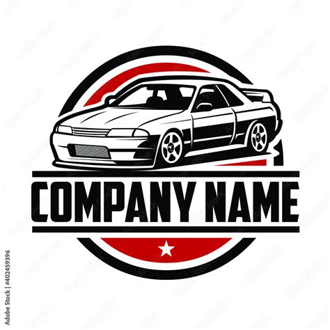 Ready Made Logo Vector Isolated EPS. Japanese Sport Car Logo Template. Car Club JDM Stock Vector ...