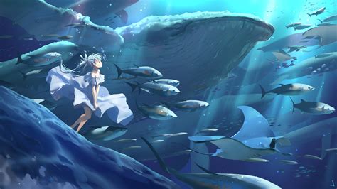 Anime Ocean Symphony: Humpback Whale in 4K Ultra HD by Shijohane