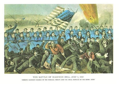 "BATTLE OF MALVERN HILL" Artwork by Currier & Ives