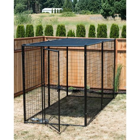 Lucky Dog Modular Outdoor Pet Kennel with Shade Cover, 10'L x 5'W x 8'H - Walmart.com - Walmart.com