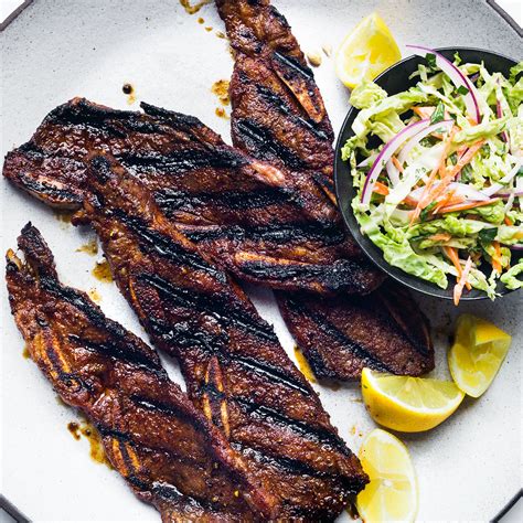 Sweet-and-Spicy Grilled Beef Short Ribs Recipe - Justin Chapple