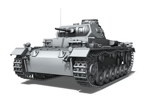 Panzer III - PzKpfw III - Ausf E 3D Model OBJ 3DS FBX C4D LWO LW LWS | CGTrader.com