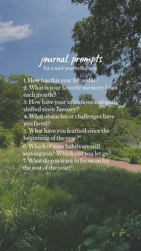 🍃 mid-year reflection journal prompts 🍃 | Journal prompts, Journal, Prompts