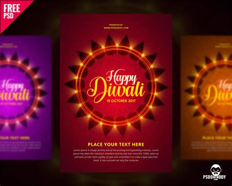 Diwali Flyer PSD Template on Behance