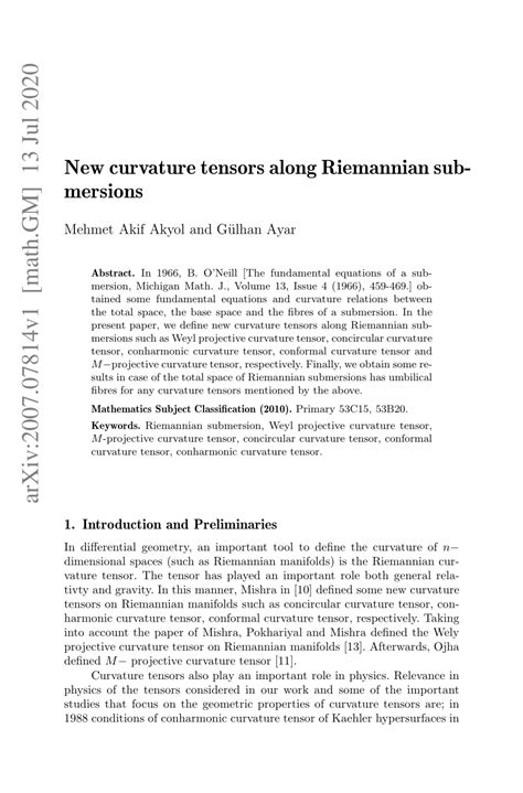 (PDF) New curvature tensors along Riemannian submersions