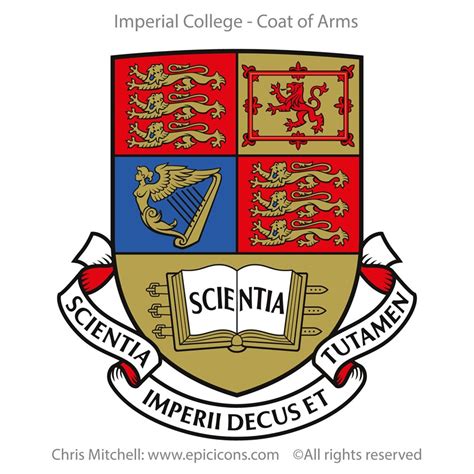 Imperial College Coat of Arms Illustration by Chris Mitchell | Directory of Illustration