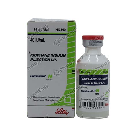 Huminsulin Nph 40 IU/ML Suspension For Injection (10) - Uses, Side ...