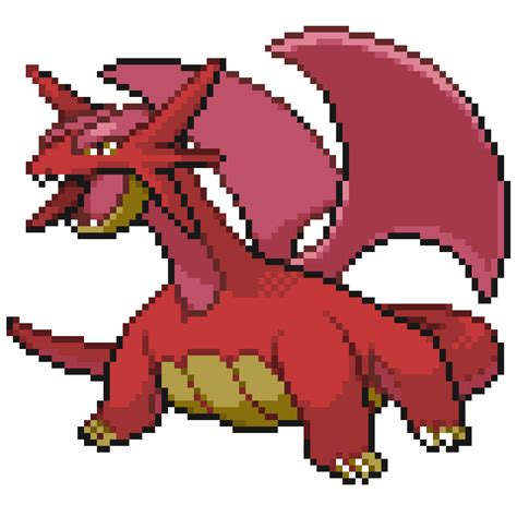 Custom Salamence Shiny Sprite by Breathingoxygen on DeviantArt