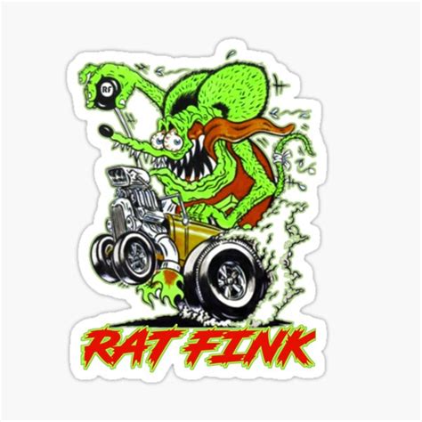 "Rat Fink" Sticker for Sale by Artspacy | Redbubble