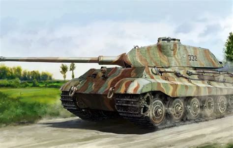 Wallpaper porsche, the Wehrmacht, Panzerkampfwagen VI Ausf. B, Tiger II, German heavy tank ...