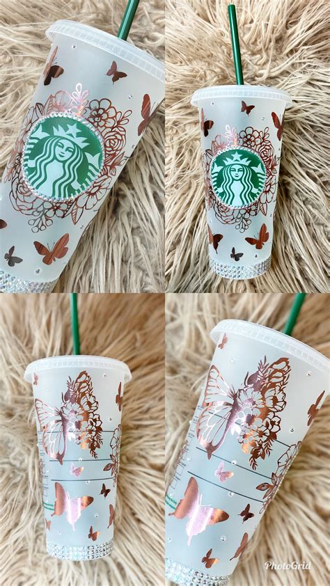 Rose Gold StarBucks Cup | Starbucks cup art, Starbucks design, Starbucks cup gift