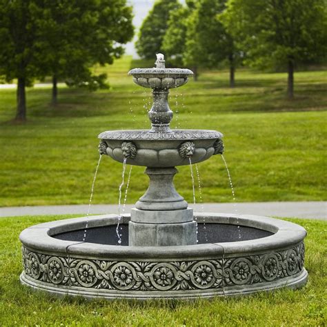 Parisienne Two Tier Outdoor Water Fountain