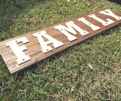 DIY:: Rustic Family Sign | Rustic family sign, Family signs, Rustic