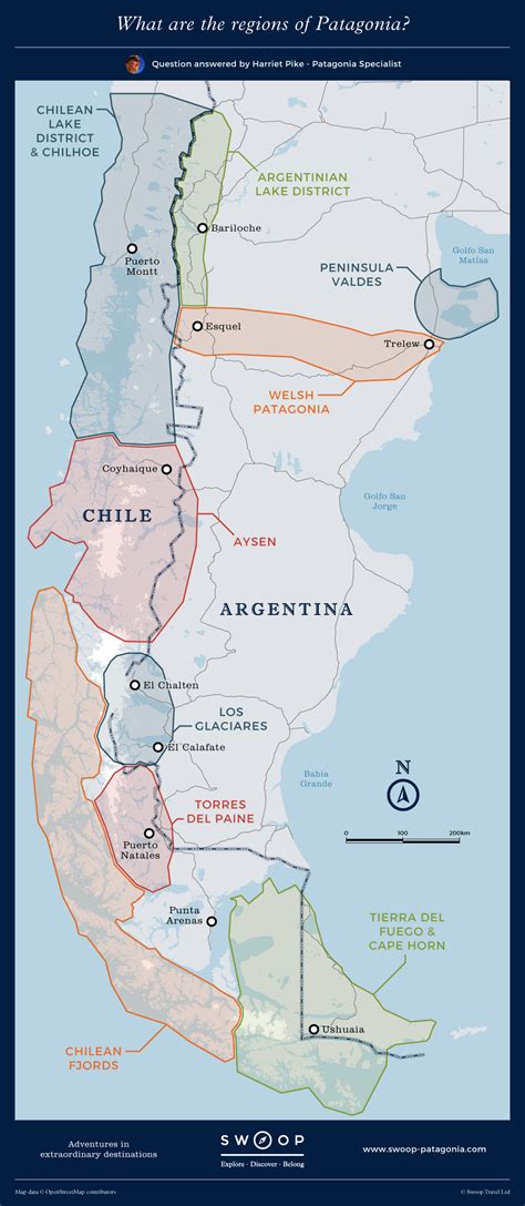 Patagonia Map | Discover Patagonia's regions with Swoop