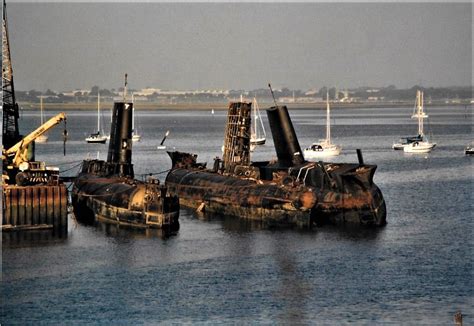 Submarines at Harry Pounds Scrapyard,tipner,pompey | Royal navy ships, Portsmouth england ...