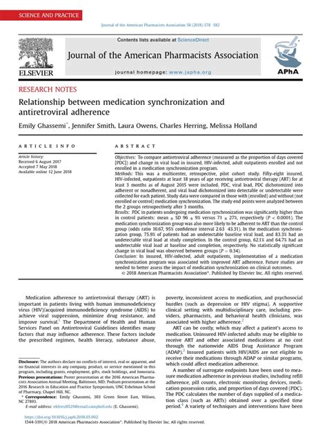 Adherence of Patient | PDF | Management Of Hiv/Aids | Pharmacy