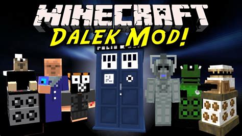 Minecraft Mod Showcase: Dalek Mod! [TARDIS, New Mobs, Bessie!] - YouTube