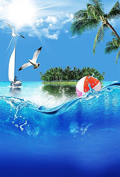 Great Seaside Party Poster | Beach background, Best background images ...