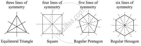 Lines of Symmetry for Regular Polygons | Shaalaa.com