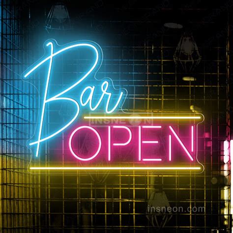 Bar Open Neon Light Sign – InsNeon Factory