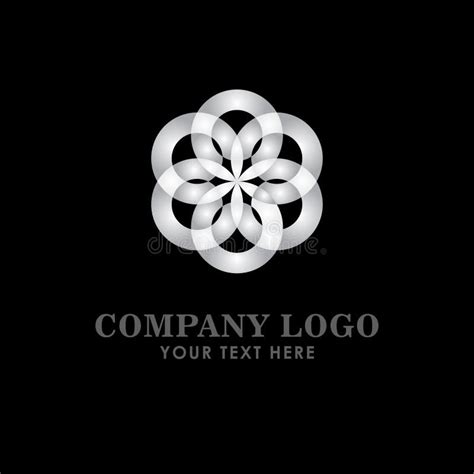 Company Logo Silver Vector Template Design Illustration Stock Vector - Illustration of element ...