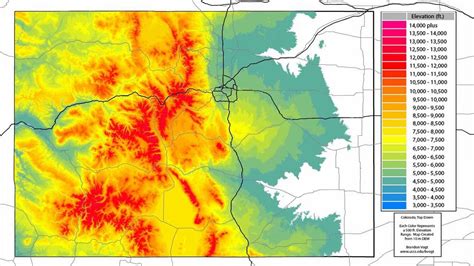 27 Elevation Map Of Colorado Maps Database Source | Images and Photos finder