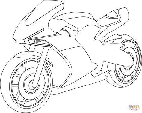 Sport Bike coloring page | Free Printable Coloring Pages